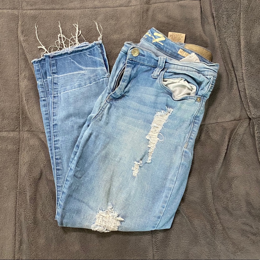 ⚡️Distressed Stretch Boyfriend Jeans⚡️